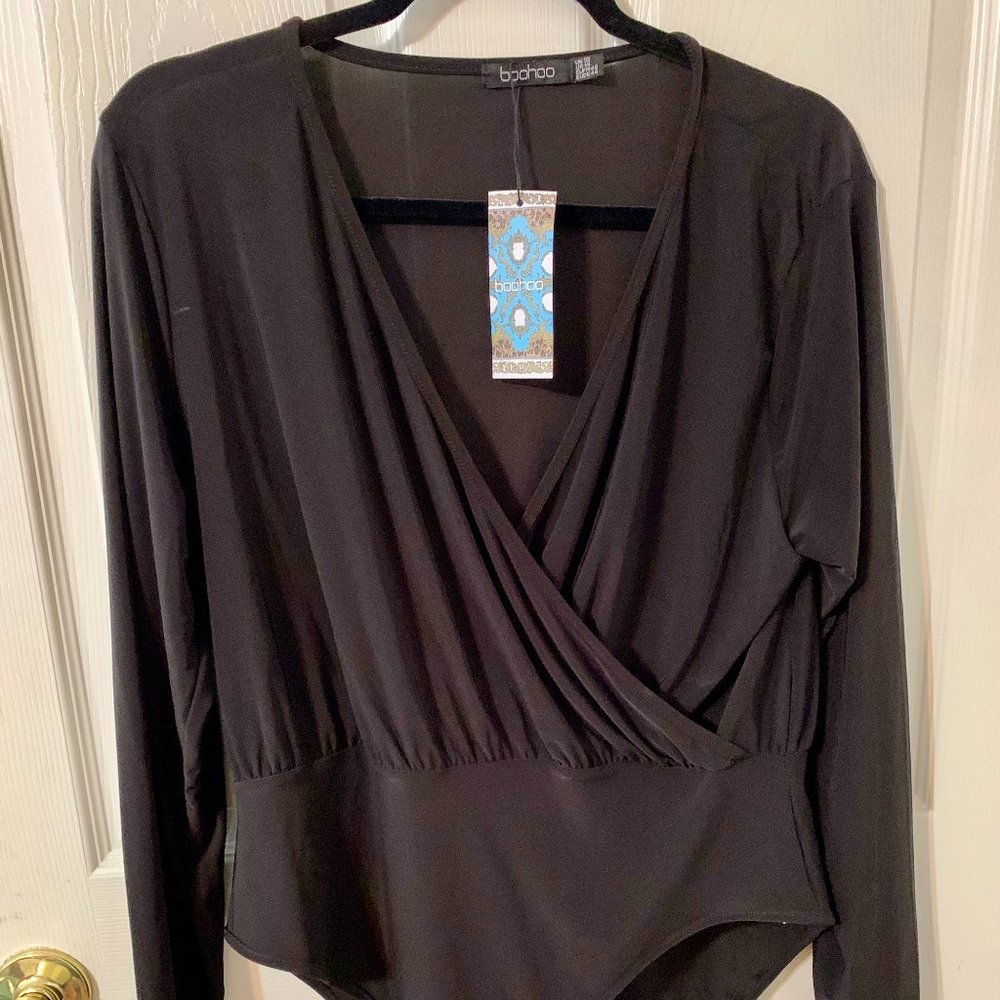 Boohoo Long Sleeved Bodysuit, SZ 14